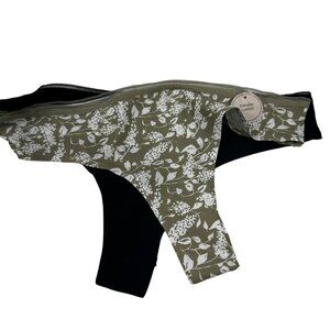 Lot Of Two Inner Sense Women's Size Medium Panty Thong Floral Green Black New